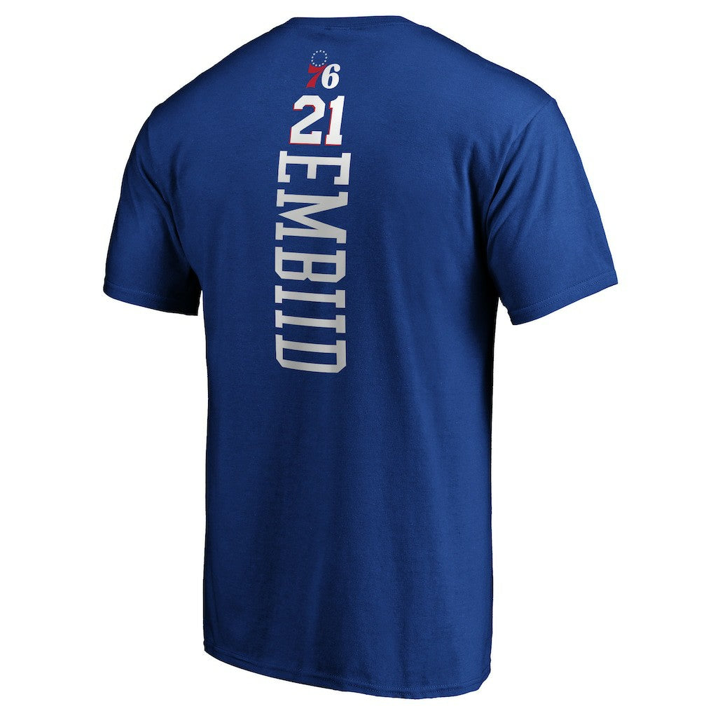 NBA Joel Embiid Philadelphia 76ers Playmaker Name & Number T-Shirt