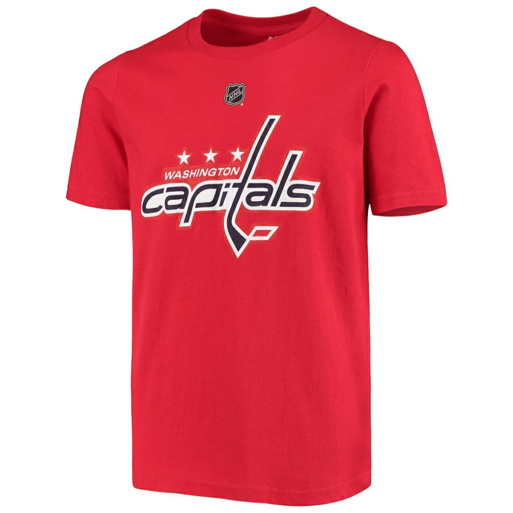 NHL Red TJ Oshie Washington Capitals Youth Player Name & Number T-Shirt