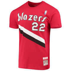 NBA Clyde Drexler Portland Trail Blazers Hardwood Classics Player Name & Number T-Shirt