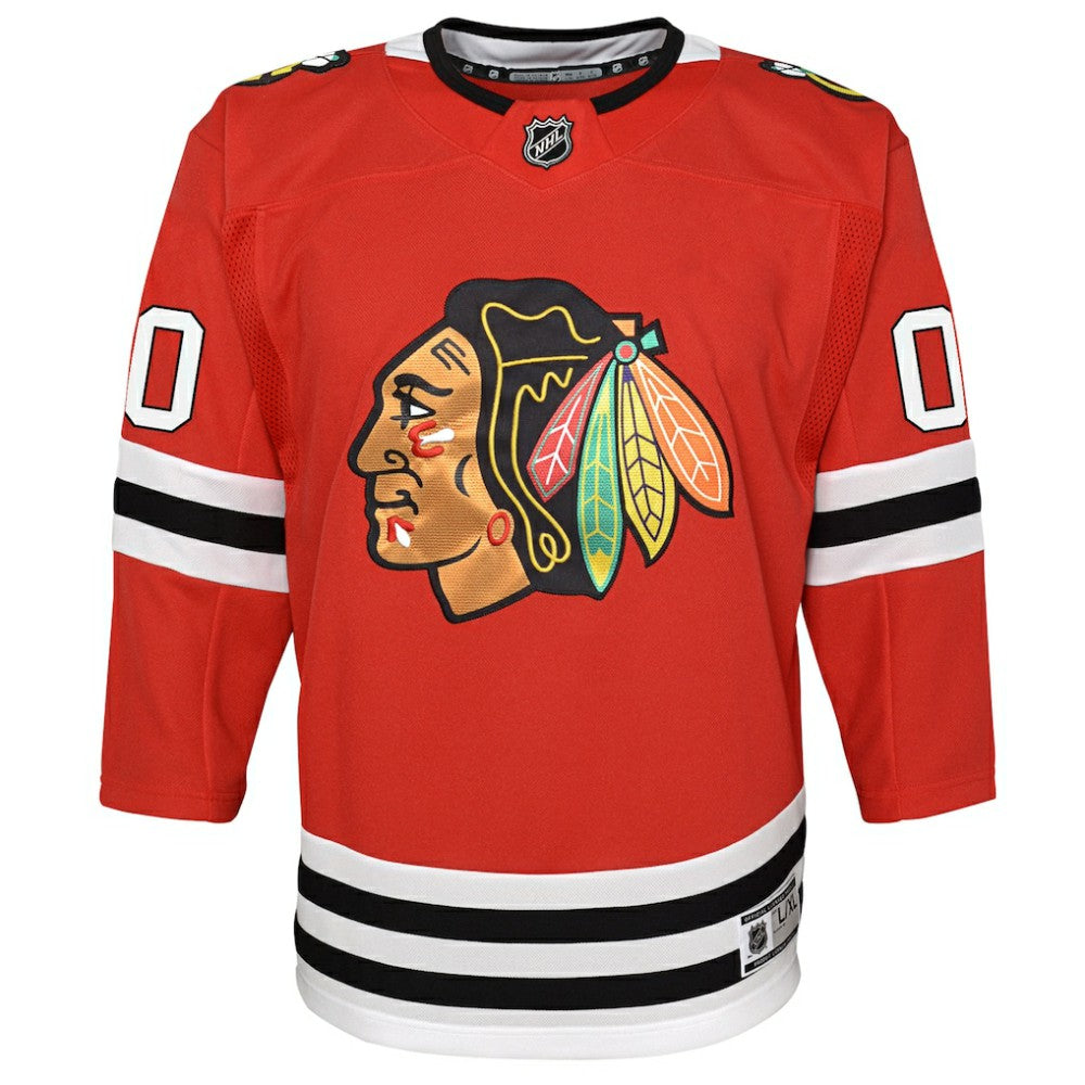 NHL Red Chicago Blackhawks Youth Premier Custom Jersey