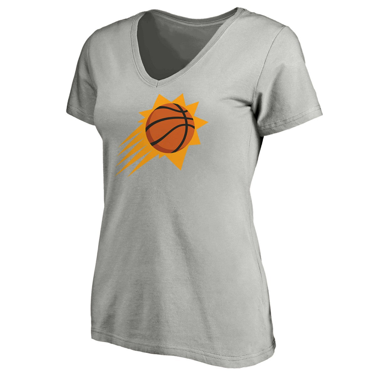NBA Phoenix Suns Women's Primary Logo Team V-Neck T-Shirt