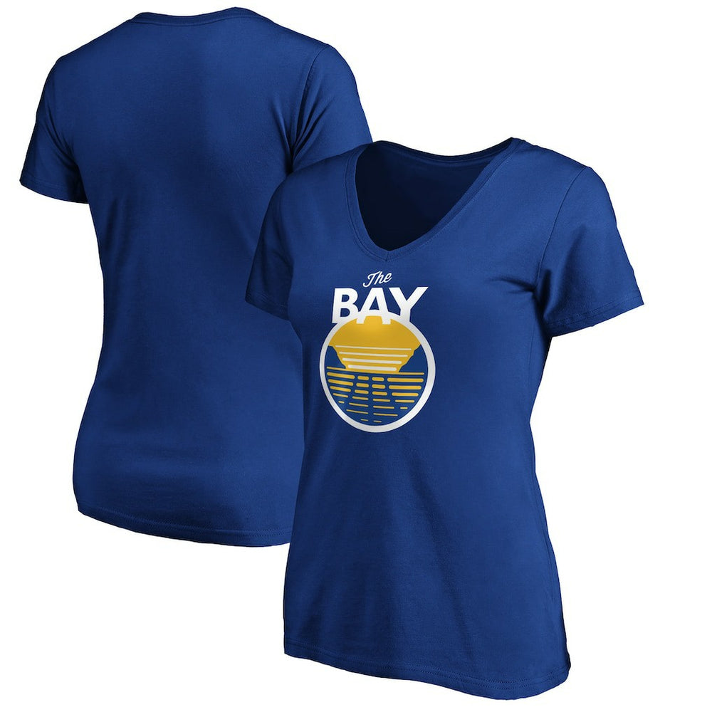 NBA Golden State Warriors Women's The Bay Statement Edition V-Neck T-Shirt sale