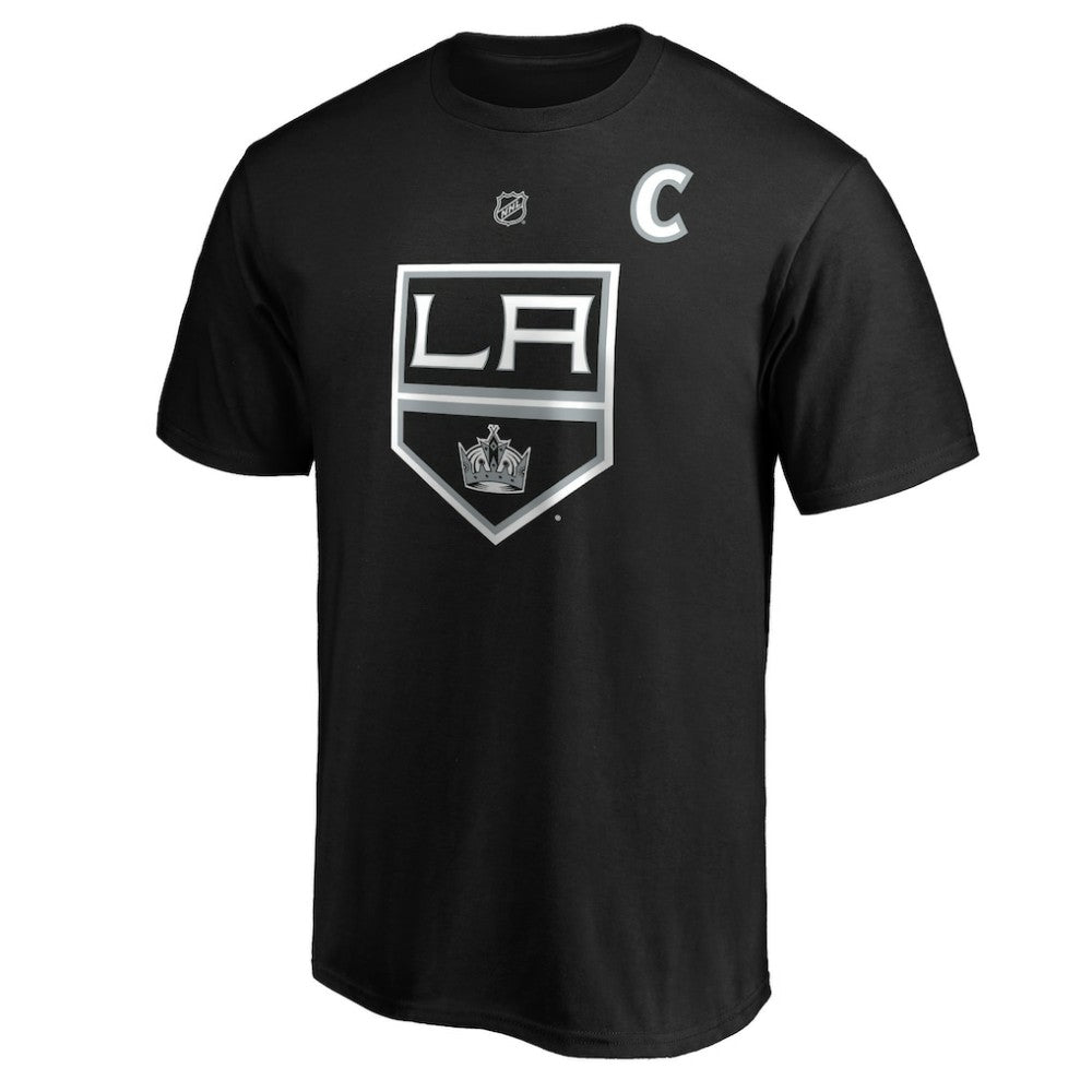 NHL Black Anze Kopitar Los Angeles Kings Fanatics Authentic Stack Player Name & Number T-Shirt