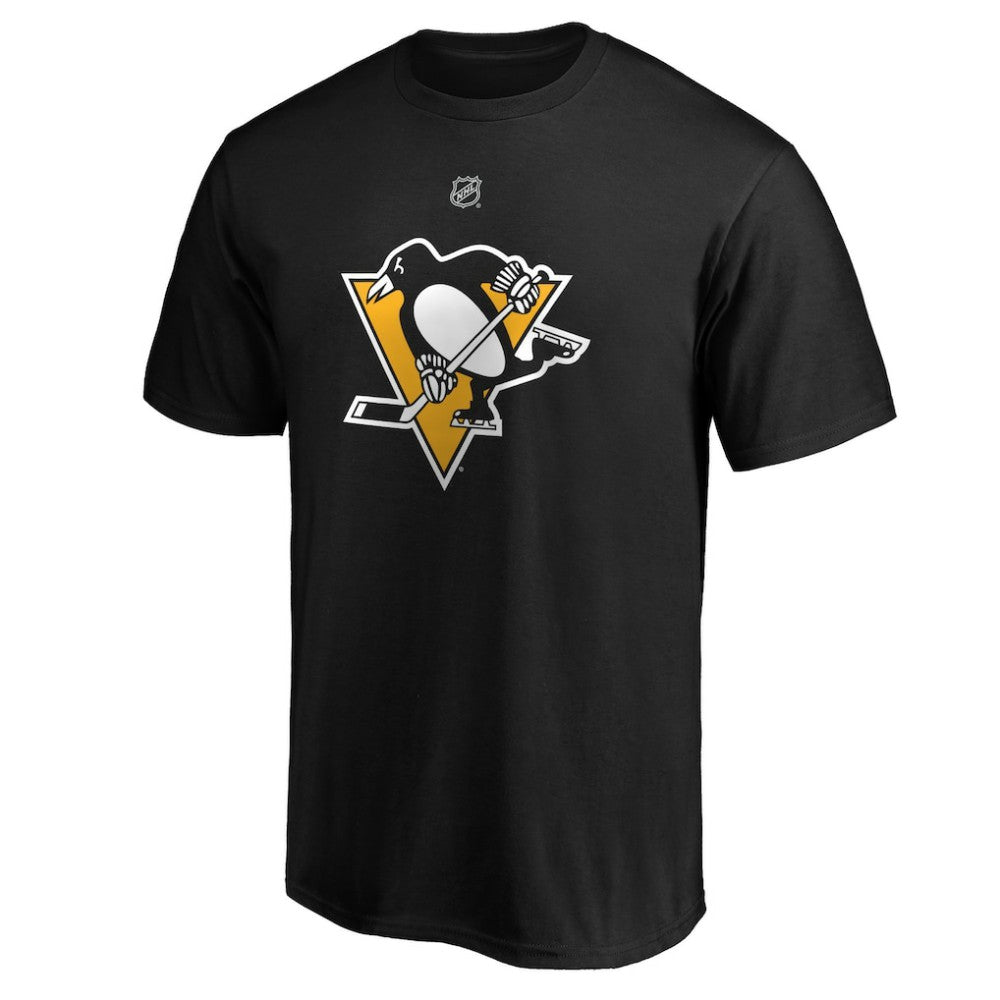 NHL Black Evgeni Malkin Pittsburgh Penguins Fanatics Authentic Stack Player Name & Number T-Shirt