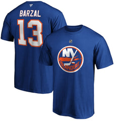 NHL Royal Mathew Barzal New York Islanders Fanatics Authentic Stack Player Name & Number T-Shirt