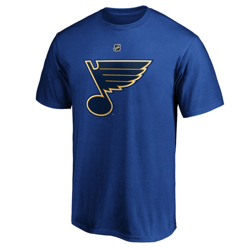 NHL Blue Jordan Binnington St. Louis Blues Fanatics Authentic Stack Player Name & Number T-Shirt