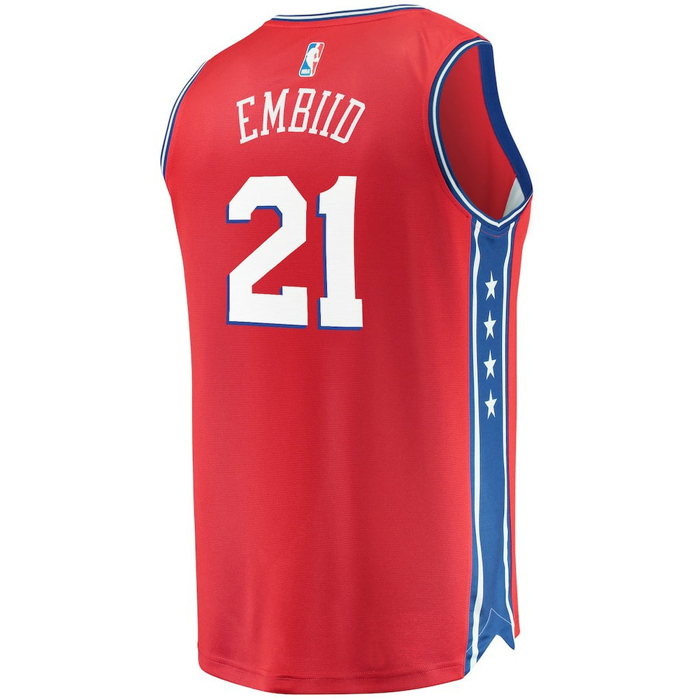 NBA Joel Embiid Philadelphia 76ers Youth 2019/20 Fast Break Replica Player Team Jersey