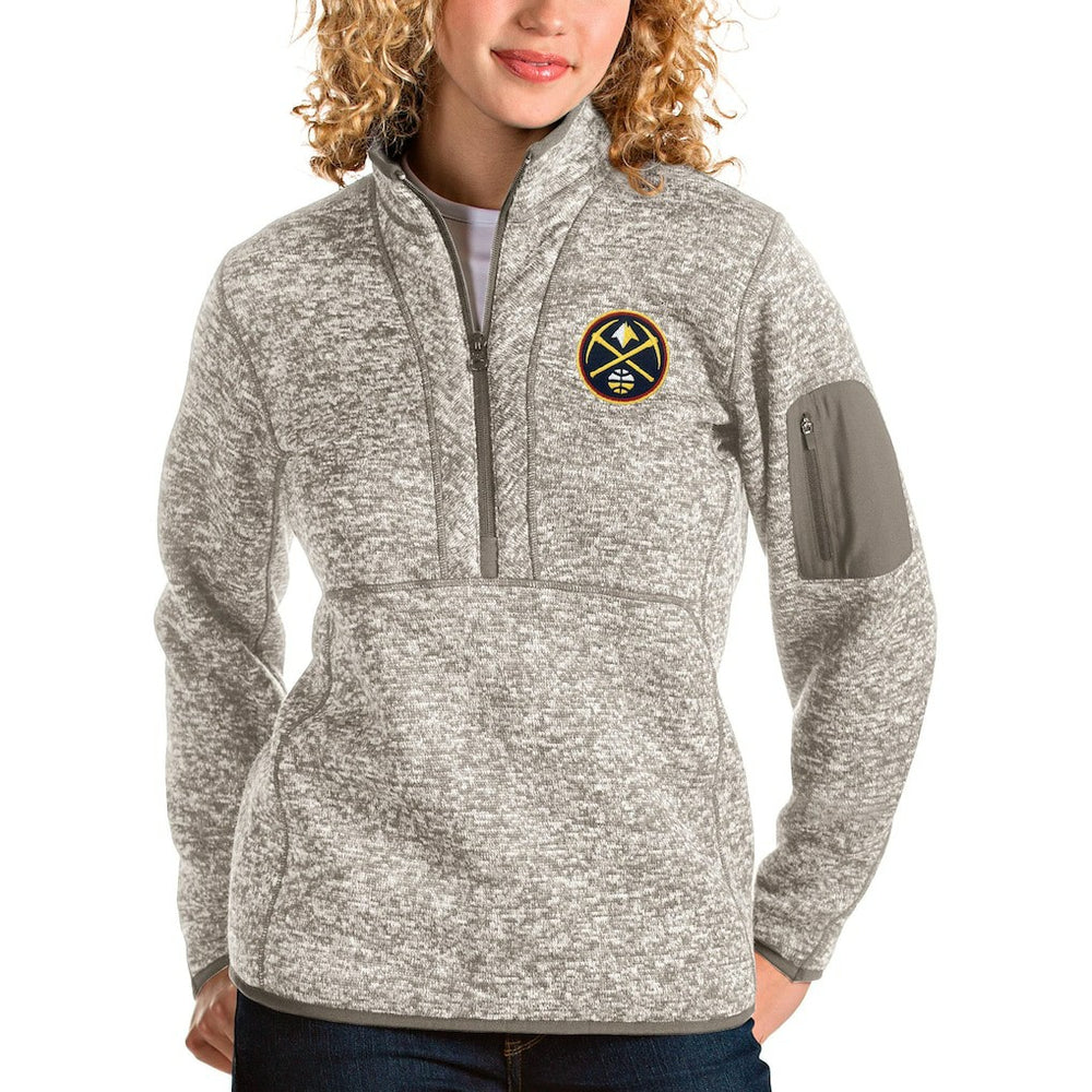 NBA Denver Nuggets Antigua Women's Fortune Quarter-Zip Pullover Jacket sale