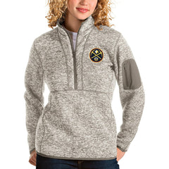 NBA Denver Nuggets Antigua Women's Fortune Quarter-Zip Pullover Jacket sale
