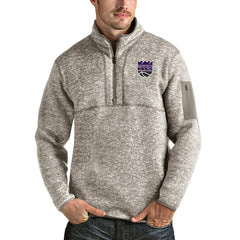 NBA Sacramento Kings Antigua Fortune Quarter-Zip Pullover Jacket