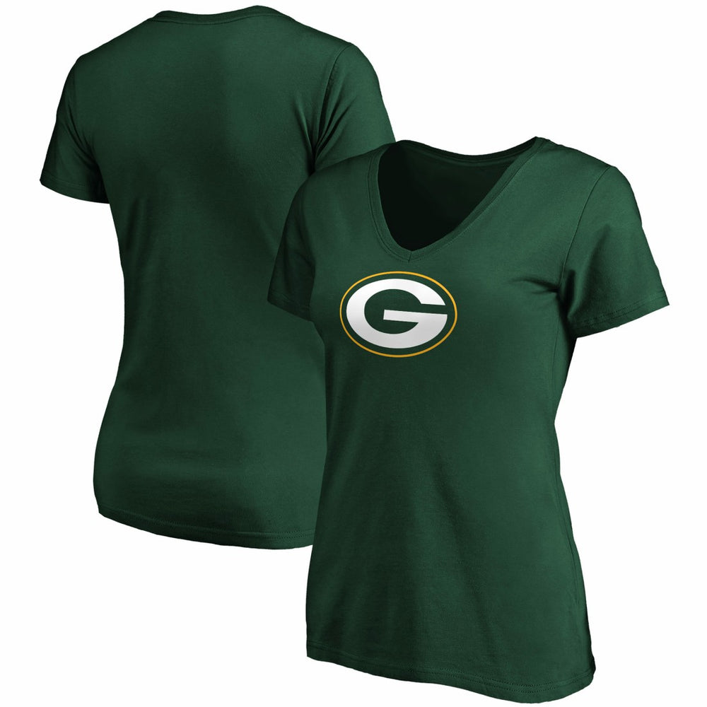 Women's Primary Logo V-Neck T-Shirt - Green Bay Packers