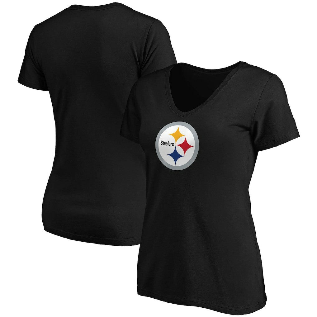 Women's Primary Logo V-Neck T-Shirt - Pittsburgh Steelers