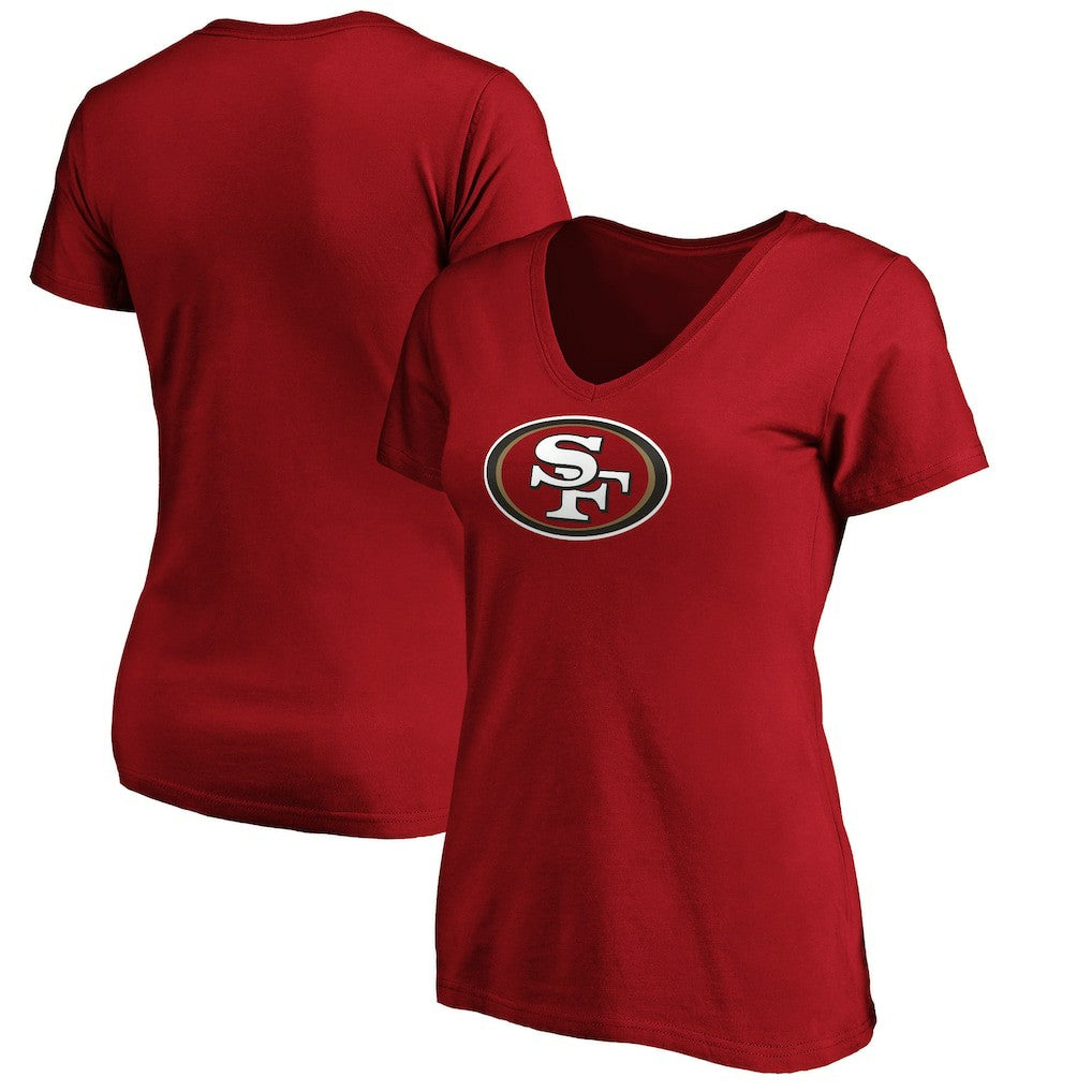 Women's Primary Logo V-Neck T-Shirt - San Francisco 49ers