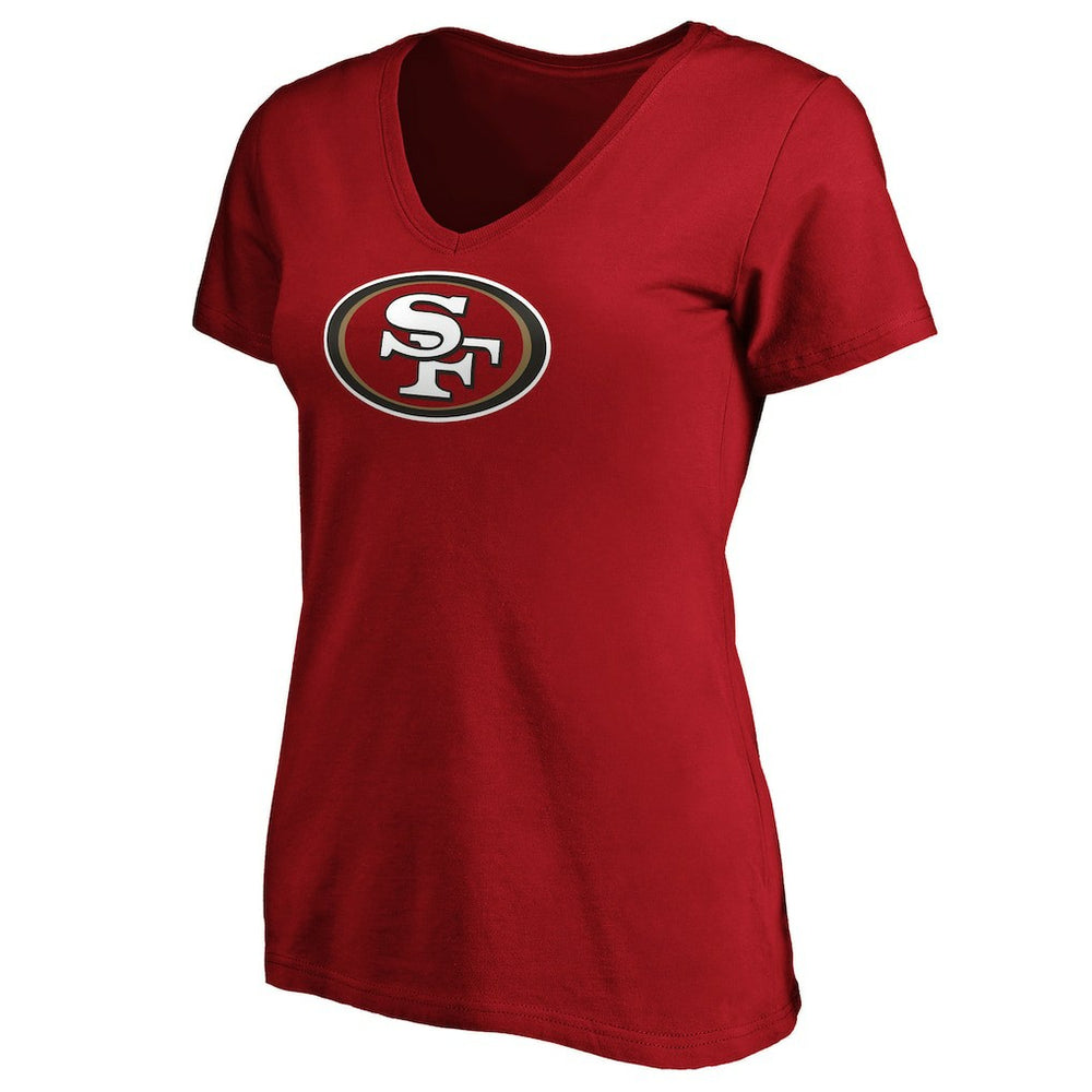 Women's Primary Logo V-Neck T-Shirt - San Francisco 49ers
