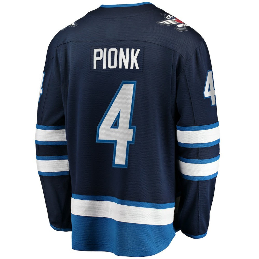 NHL Navy Neal Pionk Winnipeg Jets Fanatics Home Breakaway Player Jersey