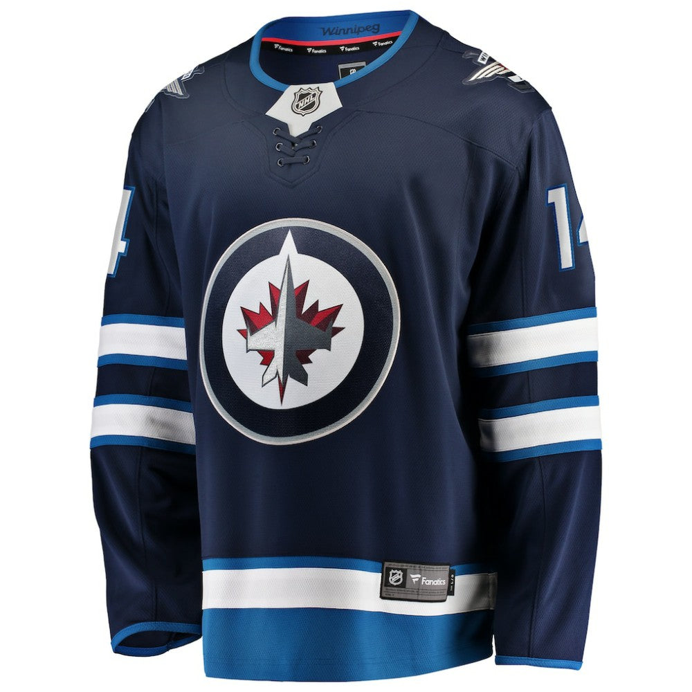 NHL Navy Ville Heinola Winnipeg Jets Fanatics Home Breakaway Player Jersey