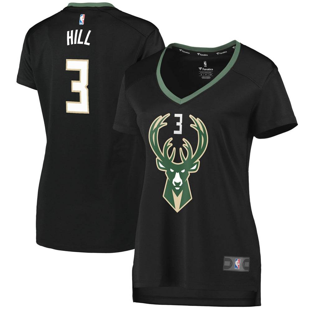 NBA George Hill Milwaukee Bucks Women's Fast Break Replica Player Jersey