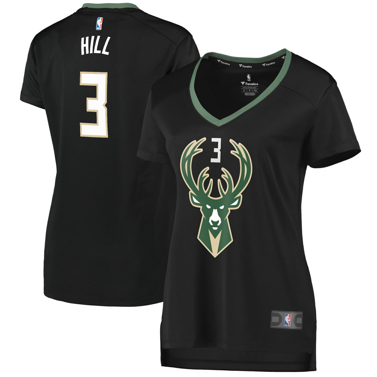 NBA George Hill Milwaukee Bucks Women's Fast Break Replica Player Jersey