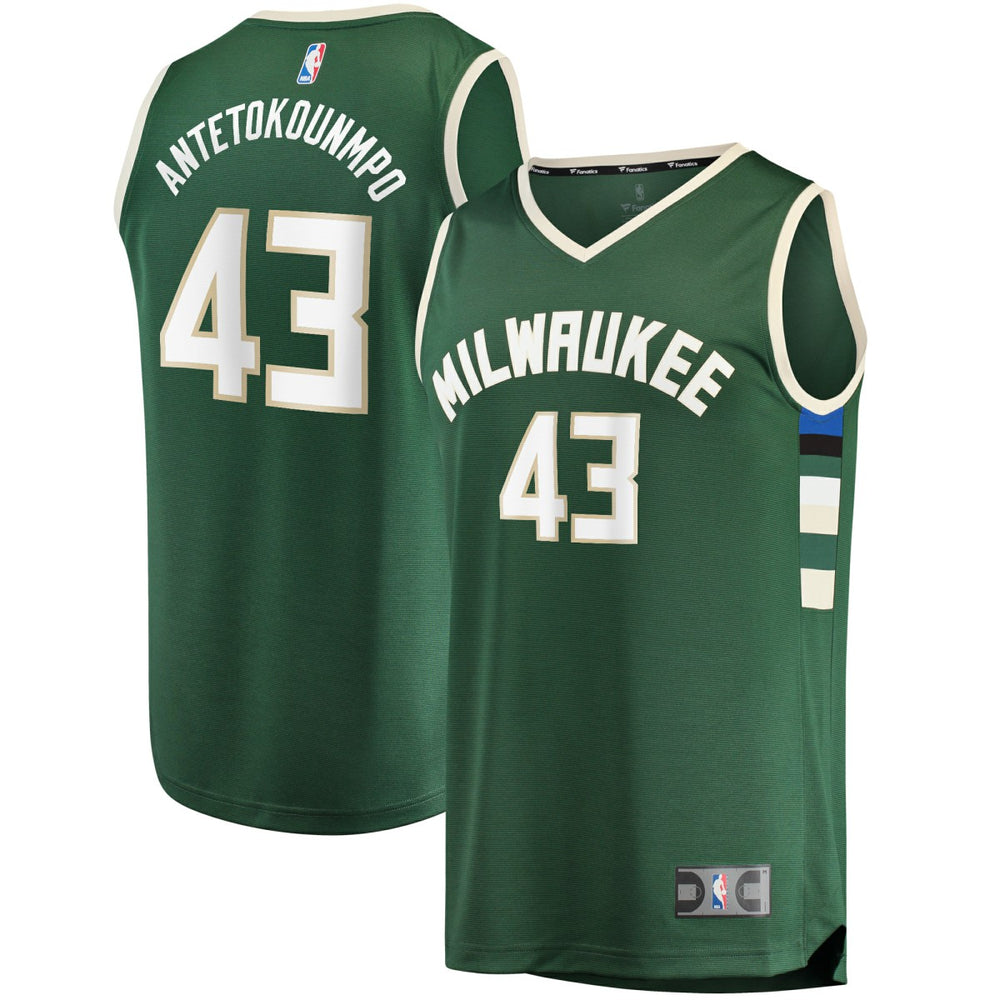 NBA Thanasis Antetokounmpo Milwaukee Bucks Fast Break Replica Player Jersey