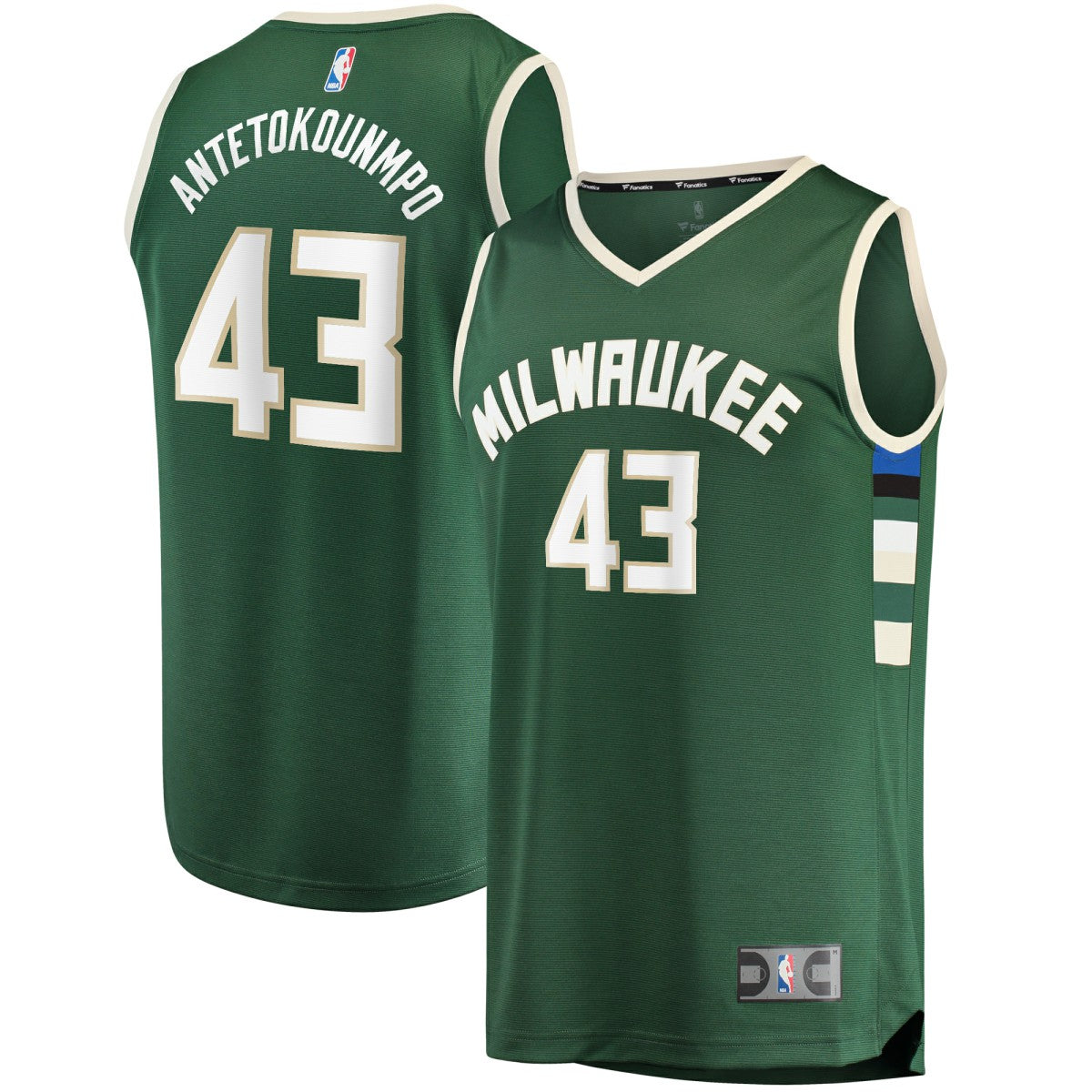 NBA Thanasis Antetokounmpo Milwaukee Bucks Fast Break Replica Player Jersey