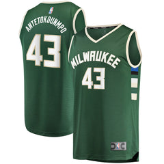 NBA Thanasis Antetokounmpo Milwaukee Bucks Fast Break Replica Player Jersey