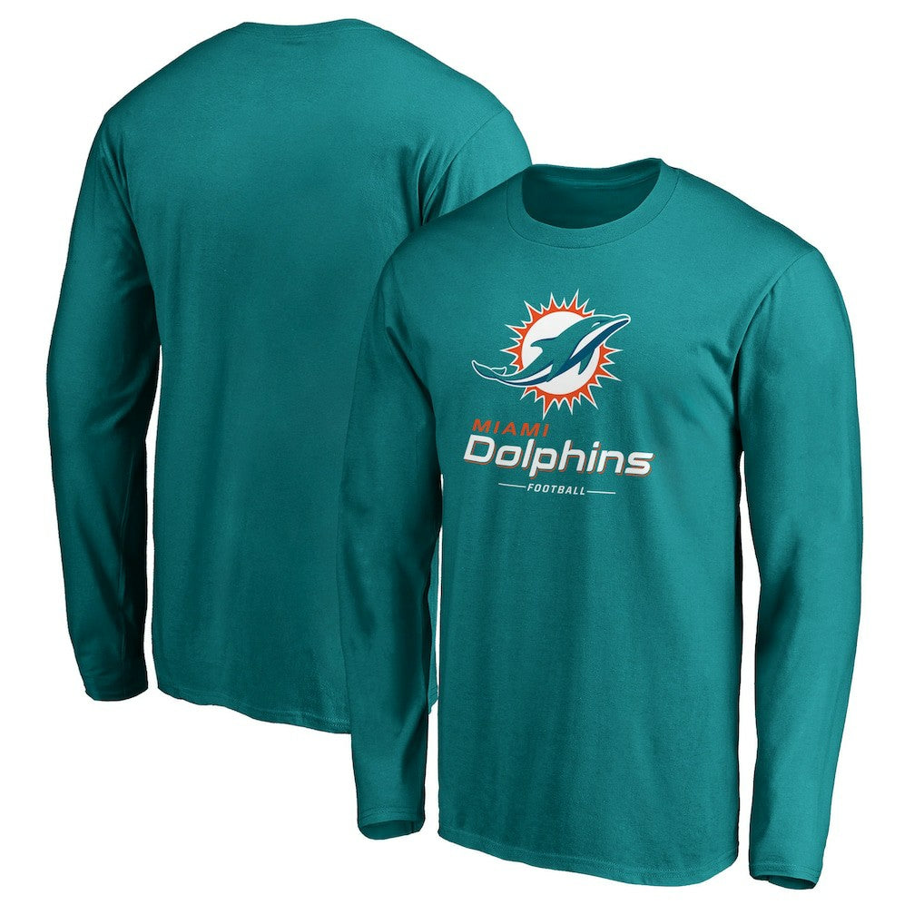 Team Lockup Long Sleeve T-Shirt - Miami Dolphins