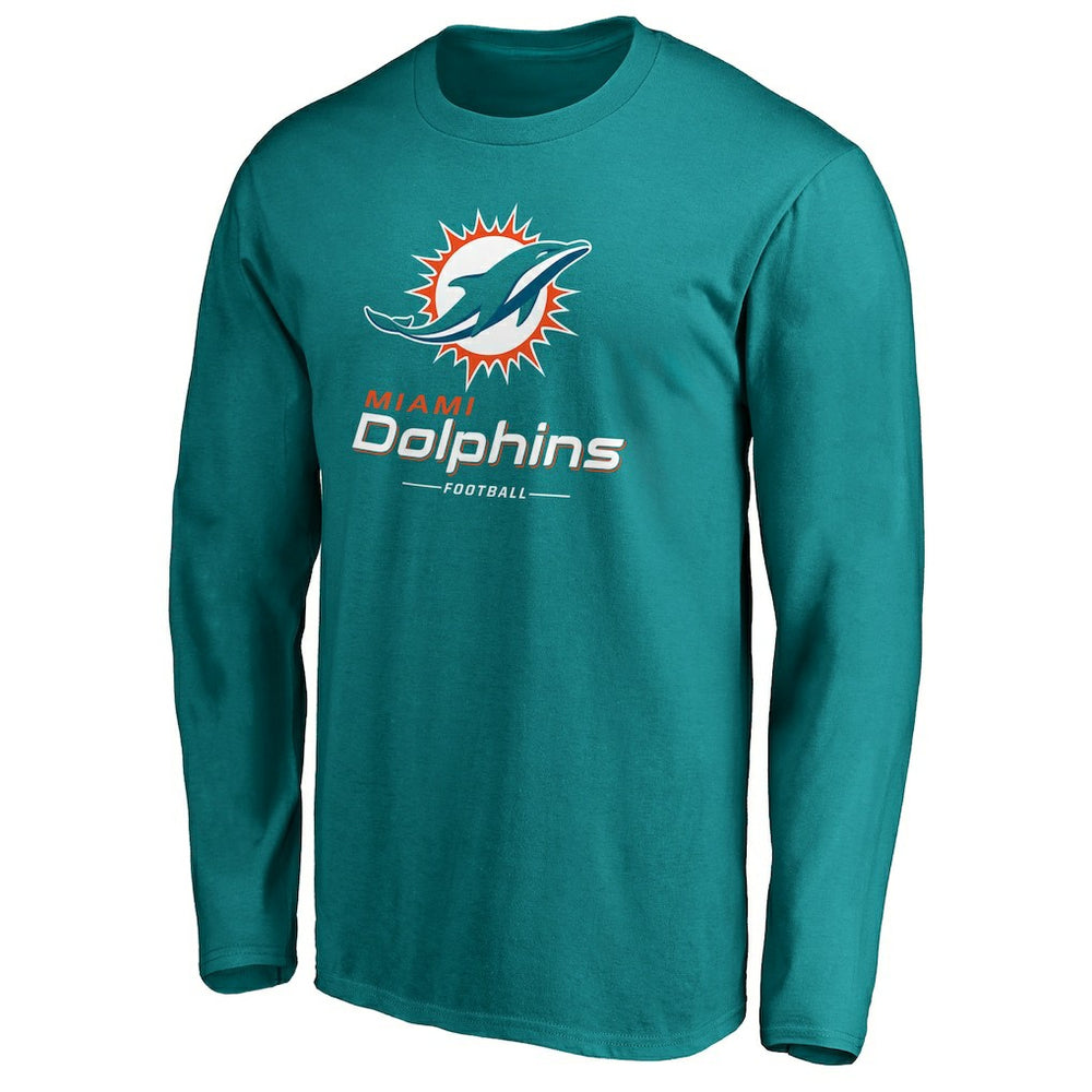 Team Lockup Long Sleeve T-Shirt - Miami Dolphins