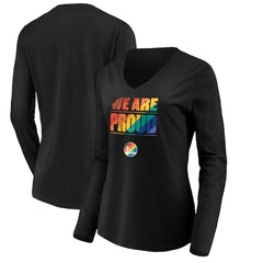 NBA Golden State Warriors Women's We Are Proud Long Sleeve V-Neck T-Shirt sale