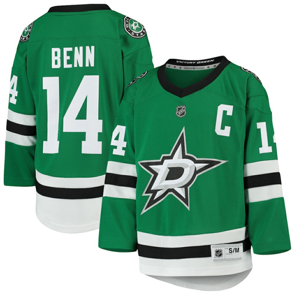 NHL Kelly Green Jamie Benn Dallas Stars Youth Home Replica Player Jersey