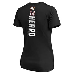 NBA Tyler Herro Miami Heat Women's Team Playmaker Name & Number T-Shirt