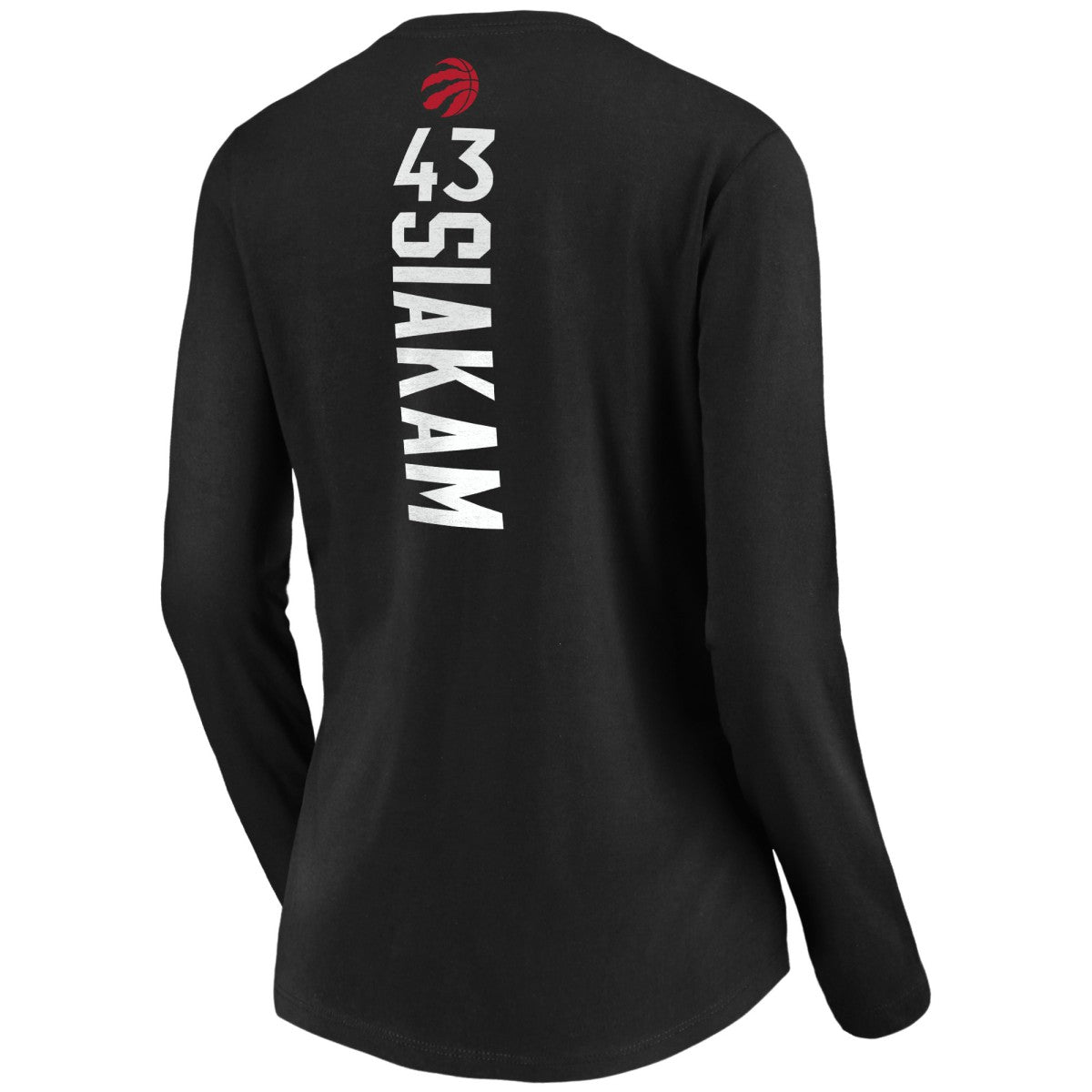 NBA Pascal Siakam Toronto Raptors Women's Playmaker Name & Number Long Sleeve T-Shirt