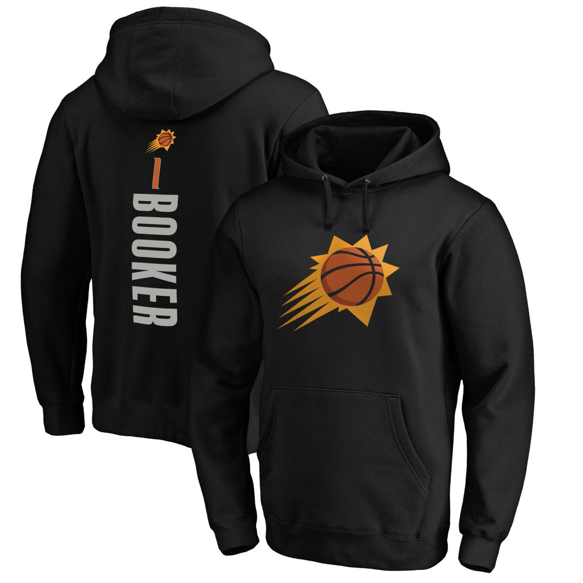 NBA Devin Booker Phoenix Suns Playmaker Name & Number Pullover Hoodie