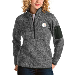 Antigua Women's Fortune Half-Zip Pullover Jacket - Pittsburgh Steelers