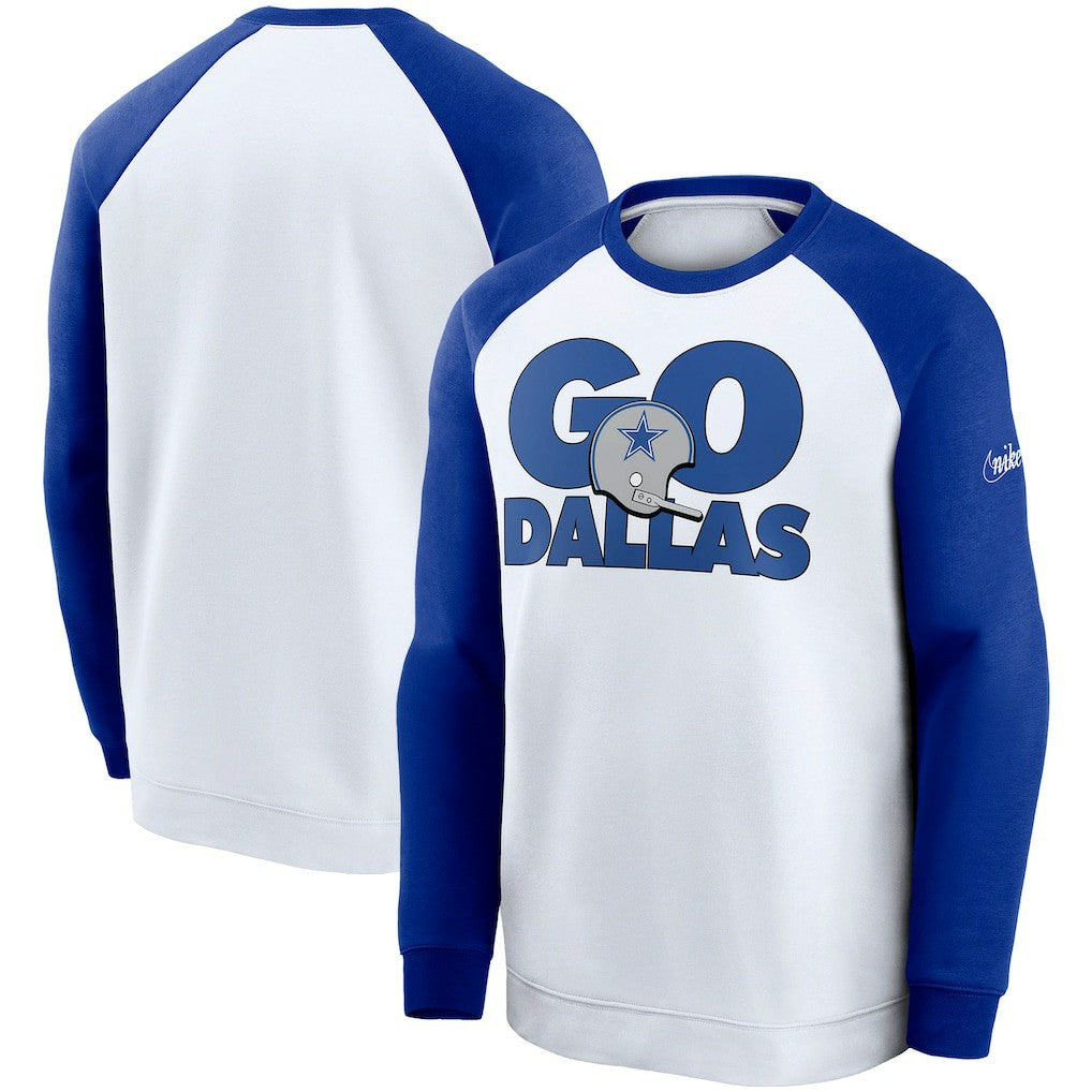 Fan Gear Throwback Go Helmet Sweatshirt - Dallas Cowboys