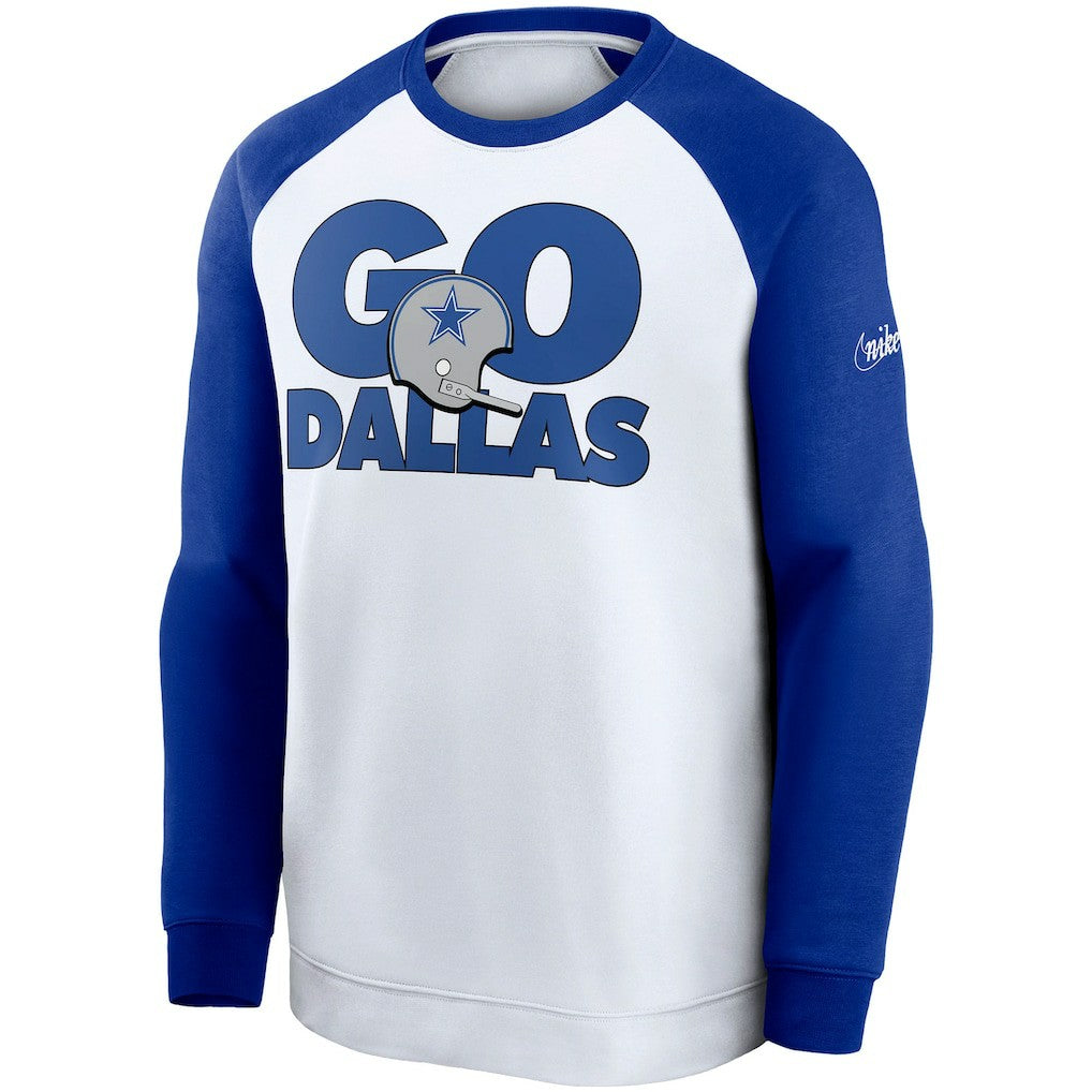 Fan Gear Throwback Go Helmet Sweatshirt - Dallas Cowboys