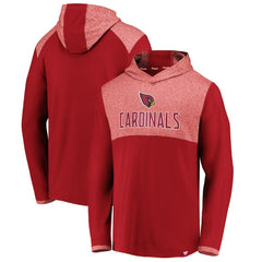 Iconic Marbled Clutch Hoodie Long Sleeve T-Shirt - Arizona Cardinals