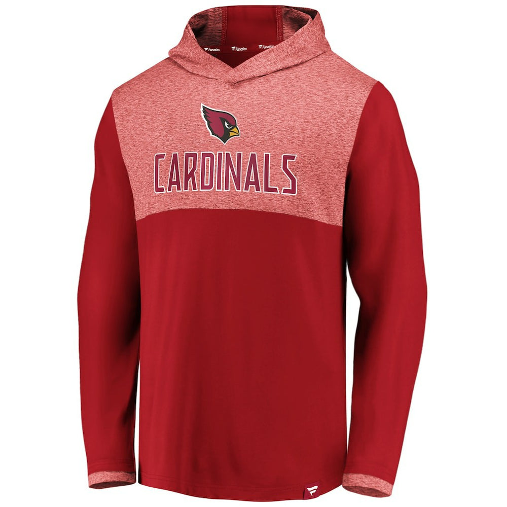 Iconic Marbled Clutch Hoodie Long Sleeve T-Shirt - Arizona Cardinals