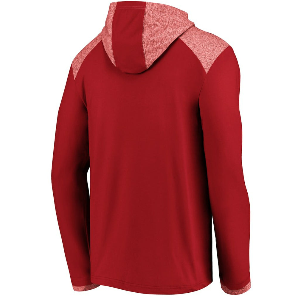 Iconic Marbled Clutch Hoodie Long Sleeve T-Shirt - Arizona Cardinals