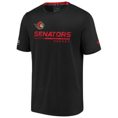 NHL Black Ottawa Senators Fanatics Authentic Pro Locker Room Performance T-Shirt