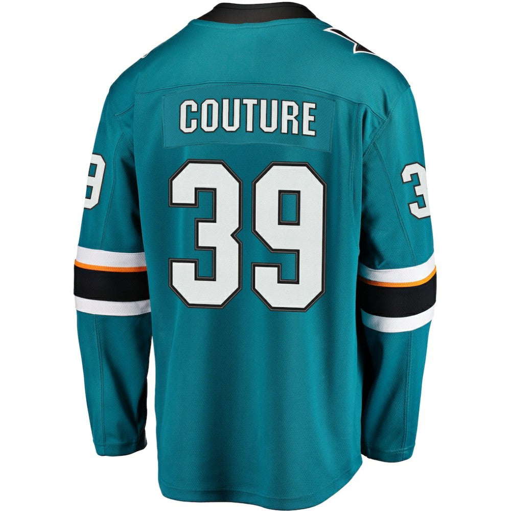 NHL Teal Logan Couture San Jose Sharks Fanatics Breakaway Jersey
