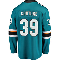 NHL Teal Logan Couture San Jose Sharks Fanatics Breakaway Jersey