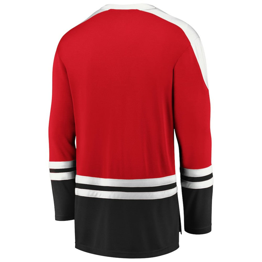 NHL Red/Black Chicago Blackhawks Fanatics Iconic Slapshot Long Sleeve T-Shirt