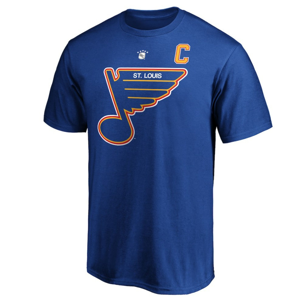 NHL Blue Brett Hull St. Louis Blues Fanatics Authentic Stack Retired Player Name & Number T-Shirt