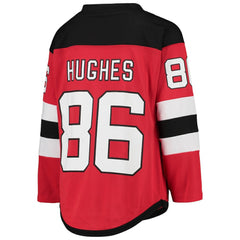 NHL Red Jack Hughes New Jersey Devils Youth Home Player Replica Jersey