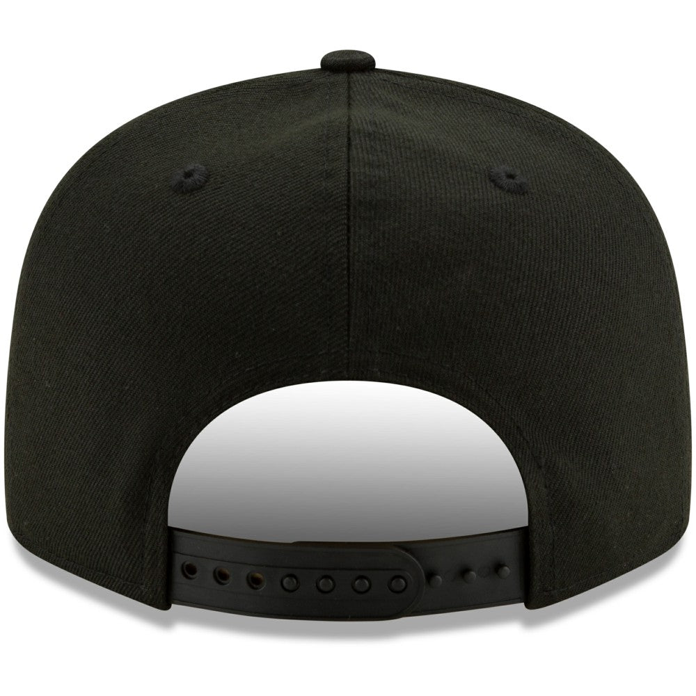 MLB Milwaukee Brewers New Era Black on Black 9FIFTY Snapback Adjustable Hat