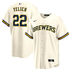 MLB Christian Yelich Milwaukee Brewers Nike Home Replica Player Jersey