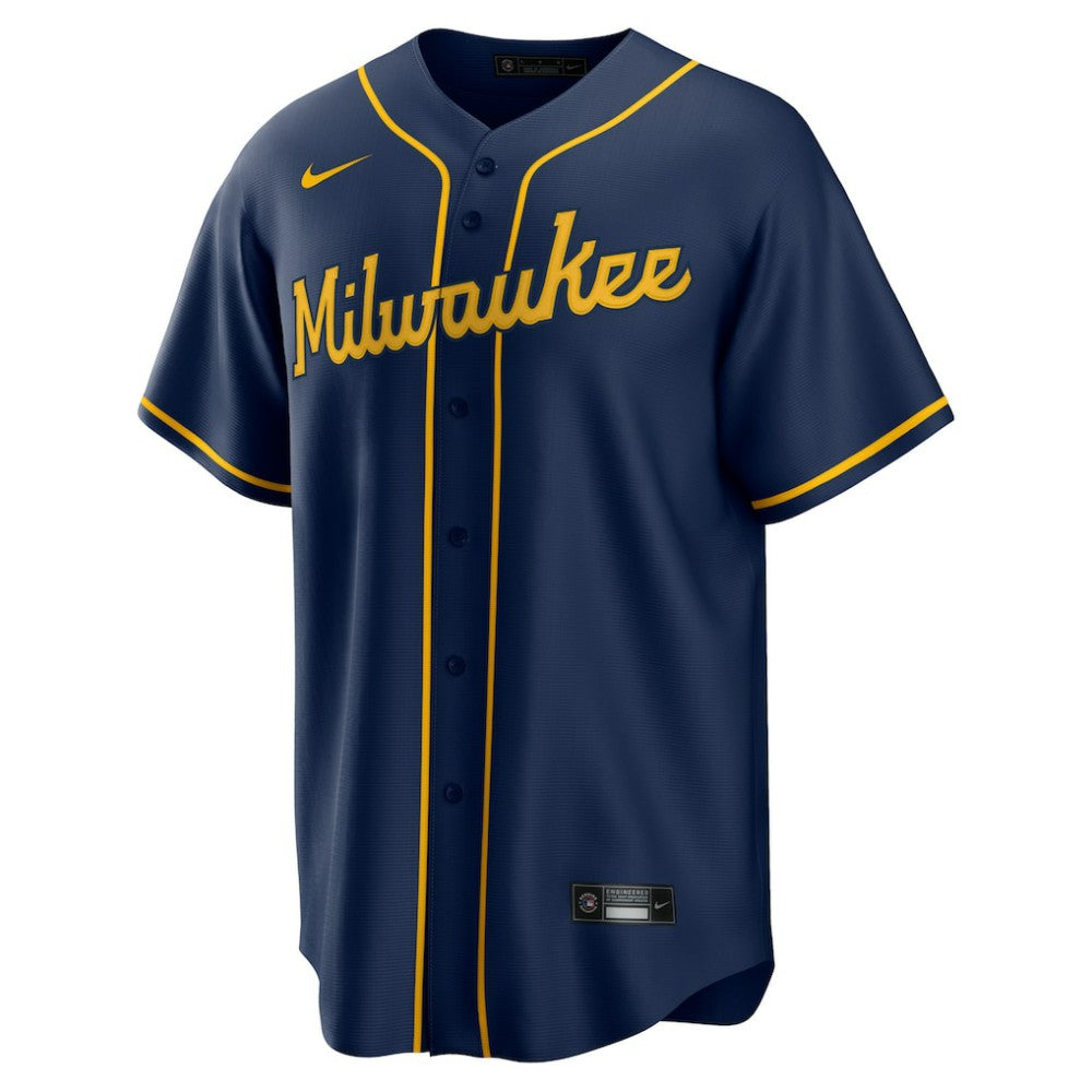 MLB Christian Yelich Milwaukee Brewers Nike Alternate 2 Replica Jersey