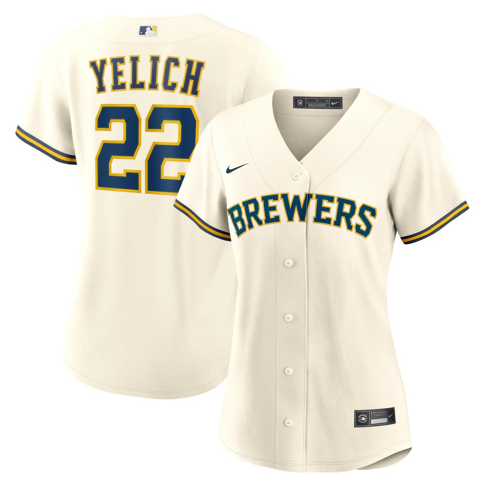 MLB Christian Yelich Milwaukee Brewers Nike Women's Home Replica Player Jersey