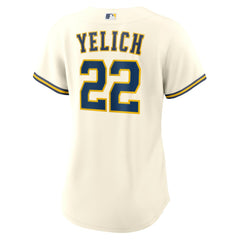 MLB Christian Yelich Milwaukee Brewers Nike Women's Home Replica Player Jersey