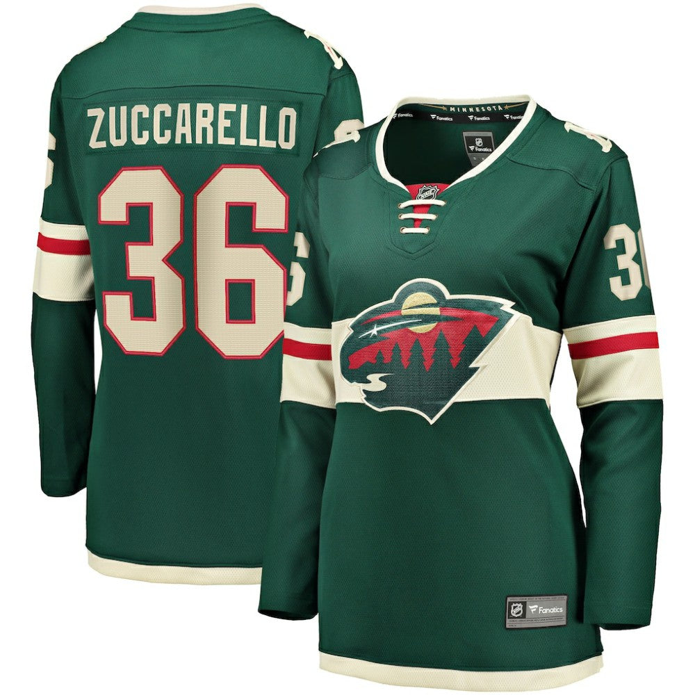 NHL Green Mats Zuccarello Minnesota Wild Fanatics Women's Breakaway Player Jersey